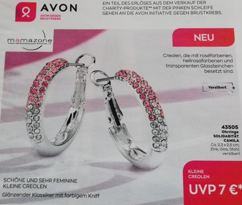 AVON  Ohrringe SOLIDARITÄT CAMILA